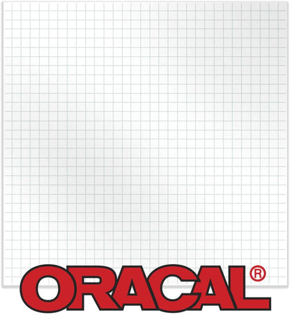 Oracal 12" Roll Clear Transfer Tape w/Grid